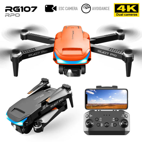 4K Professional Dual HD Camera FPV Mini Dron Aerial Photography Brushless Motor