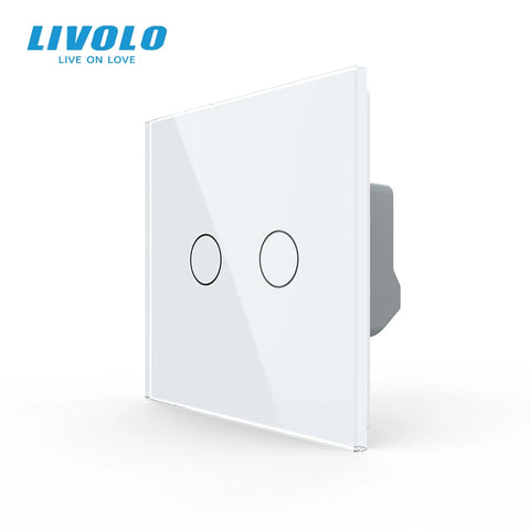 Standard 2 Gang 1 Way Wall Touch Light Switch